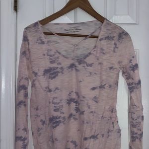 Hollister Pink and Purple Tie Dye Shirt